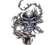 custom skull art