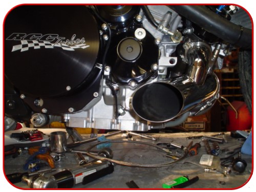 custom motorcycle rcc race turbo kit installation