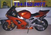 custom red painted suzuki gsxr